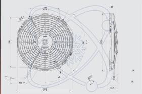 Electroauto 32G0003 - ELECTRO SPAL 336 MM ASP.12V 10 PALA