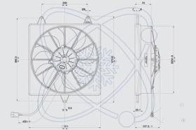 Electroauto 32J0003 - ELECTRO SPAL 376MM 24V 5PALAS SOP