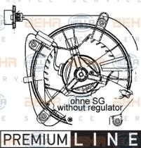 Hella 8EW009159461 - VENTILADOR MB E-KL.(W210)