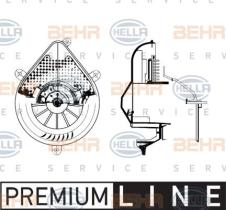 Hella 8EW009159681 - IMPULSOR CALEFACCION P306 BEHR