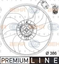 Hella 8EW351039741 - VENTILADOR DEL RADIADOR OPEL CORSA