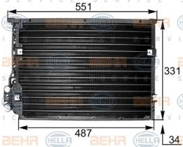 Hella 8FC351036221 - CONDENSADOR