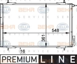 Hella 8FC351037511 - CONDENSADOR A/A PSA