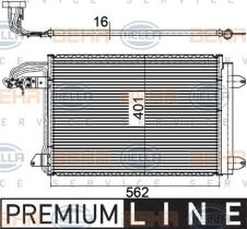 Hella 8FC351301041 - CONDENSADOR AUDI