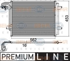 Hella 8FC351301051 - CONDENSADOR A/A VAG