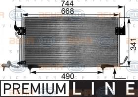 Hella 8FC351301281 - CONDENSADOR PEUGE 306