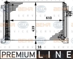 Hella 8FC351317631 - CONDENSADOR IVECO