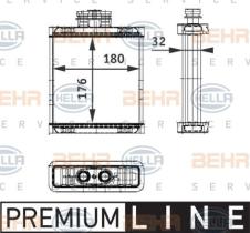 Hella 8FH351311111 - CALEFACTOR SKODA/VW FABIA/POLO