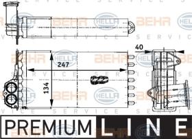 Hella 8FH351311341 - CALEFACTOR PEUGE 206