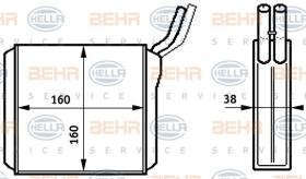 Hella 8FH351313261 - CALEFACTOR OPEL FRONTERA