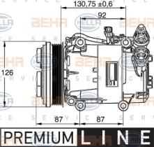 Hella 8FK351113451 - COMPRESOR FORD FOCUS II/C-MAX