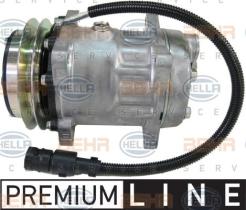 Hella 8FK351119341 - COMPRESOR SANDEN 24V SD7H15 1C 132MM DAF BRIDA