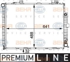 Hella 8MK376711151 - RADIADOR  MB E-KL.(W210)