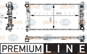 Hella 8MK376714331 - RADIADOR  MB C-KL.(W203)