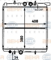 Hella 8MK376718251 - RADIADOR  PEUG 206 1.1