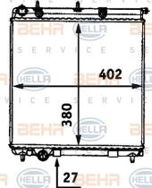 Hella 8MK376718641 - RADIADOR  PSA C3