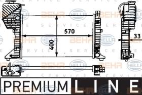 Hella 8MK376721351 - RADIADOR  MB SPRINTER 2-T/3-T