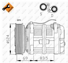 Nrf 32038 - COMPRESOR VOLVO S-40 / V-40