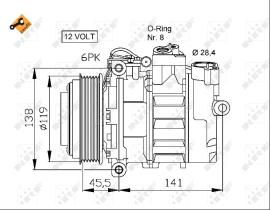 Nrf 32053 - COMPRESOR MERCEDES W 210-SERIE