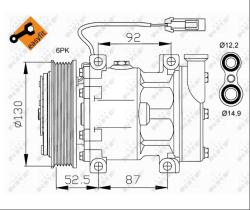 Nrf 32113 - COMPRESOR ALFA ROMEO / FIAT 145 1.6