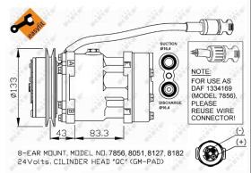 Nrf 32114 - COMPRESOR DAF 75 CF / 85 CF / 95 AT