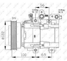 Nrf 32124 - COMPRESOR HYUNDAI SANTA FE 2.0 16V