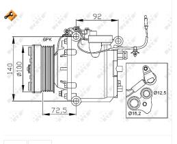 Nrf 32165 - COMPRESOR SAAB 9-3