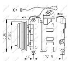 Nrf 32167 - COMPRESOR AUDI (VAG) A4 2.5 TDI