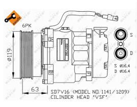 Nrf 32186 - COMPRESORES XANTIA/XM/C5 - 406