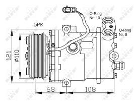 Nrf 32197 - COMPRESOR OPEL CORSA B