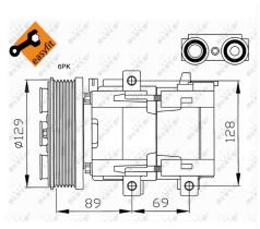 Nrf 32212 - COMPRESOR FORD MONDEO III