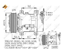 Nrf 32227 - COMPRESORES BERLINGO / XSARA / 206