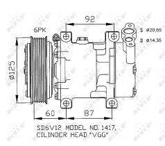 Nrf 32235 - COMPRESORES MEGANE / CLIO II /  KAN