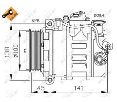 Nrf 32256 - COMPRESORES W203 C240  / W211  E240