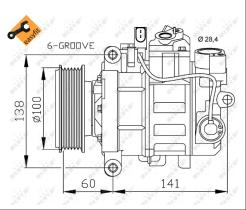 Nrf 32263 - COMPRESOR AUDI A4