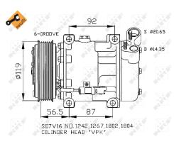 Nrf 32270 - COMPRESOR CT.-PG.C5/607/406