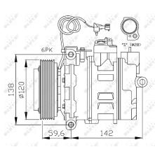 Nrf 32377 - COMPRESOR SANDEN PX16