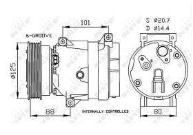 Nrf 32404 - COMPRESOR RENAULT