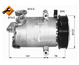 Nrf 32411 - COMPRESOR CITROEN-FIAT-FORD-PEUGEOT