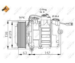 Nrf 32413 - COMPRESOR MERCEDES