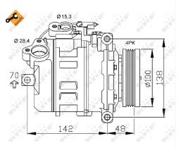 Nrf 32433 - COMPRESOR BMW 7 (E65,E66)/5(E60,E61