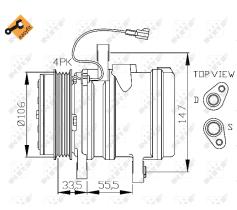 Nrf 32436 - COMPRESOR CHEVROLET MATIZ