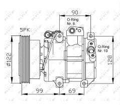 Nrf 32442 - COMPRESOR KIA CERATO/RIO II