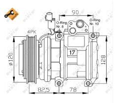 Nrf 32449 - COMPRESOR KIA CARNIVAL/SEDONA