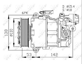 Nrf 32463 - COMPRESOR BMW SR.1 E81-87-88/SR.3 E