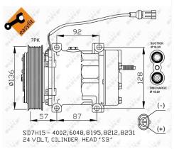 Nrf 32477 - COMPRESOR DAF XF105 24V