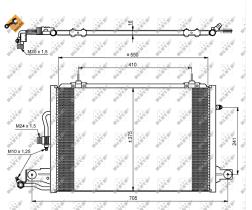 Nrf 35031 - CONDENSADOR AUDI 100 C4 / QUATTRO /