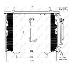 Nrf 35215 - CONDENSADOR MERCEDES W202 C250TD