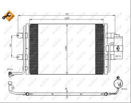 Nrf 35227 - CONDENSADOR AUDI - VOLKSWAGEN A3  -