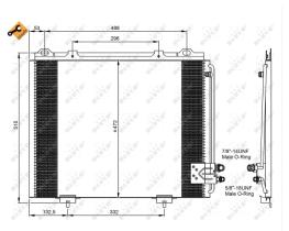 Nrf 35228 - CONDENSADOR MERCEDES W210 E200 / D